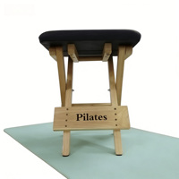 Chaise de Pilates pliable et réglable en bois massif, portable, pour entraînement de yoga, équipement de santé professionnel pour la maison et le studio