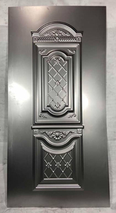 ABYAT <span class=keywords><strong>Porte</strong></span> en peau de métal laminée à froid pour les maisons Entrée avant pour la maison Tôle de fer en acier gaufré Stratifié extérieur Entrée principale Déco - Product Image 5