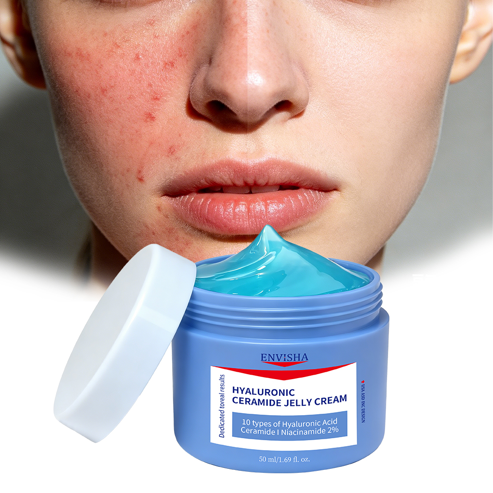 Hot Selling Facial Cream Soothe Sensitive Elastic Beauty Moisturizing Firming Hydrating Lightening Hyaluronic Acid Jelly Cream