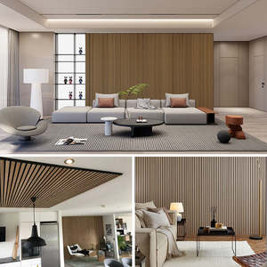 Vente en gros de panneaux insonorisés <span class=keywords><strong>Woodup</strong></span> Substitut de bois Panneau acoustique Vall Panneau mural avec 21MM d'épaisseur - Product Image 4