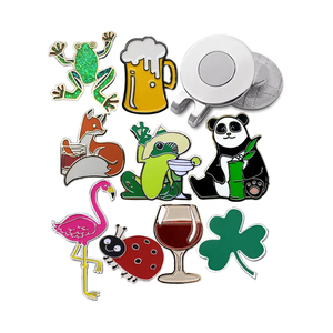 Marqueurs de balle de golf classiques magnétiques personnalisables à bas prix, clips pour chapeau, marqueurs de balle de golf vierges en métal gravables - Product Image 2