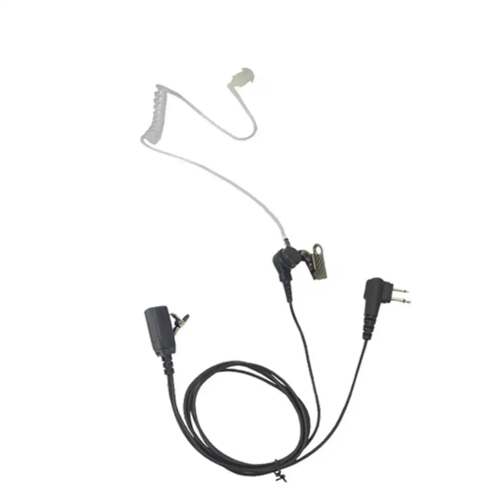 Cost-effective professional air acoustic tube earpiece for two-way radio