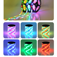 COYOLED-Kit de bandes lumineuses à LED, 2835 RGB, IC, contrôle du son, de la musique, télécommande