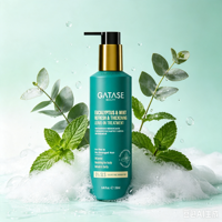 GATASE Traitement sans rinçage Eucalyptus & Menthe Rafraîchissant & Épaississant, Soin du cuir chevelu régulateur de sébum, pour cheveux fins, secs et abîmés