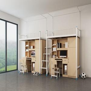 Lit superposé double pour étudiant, idéal pour l'école, l'université ou l'appartement - Product Image 3