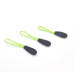 Wholesale Custom Logo ABS Non-<b>Lock</b> <b>Zipper</b> Pulls Puller <b>for</b> Bags-Custom Size Polyester/Nylon Cord PVC Plastic - Product Image 5