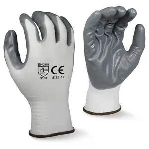 nylon pu coating 13g performance nitrile production superior light duty working polyester import work gloves