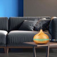 Distributeur de parfum intelligent, diffuseur d'huiles essentielles, humidificateurs à ultrasons, aromathérapie, arôme 360 diffuseurs avec 7 lumières de couleur LED
