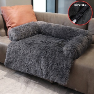 Super Soft Long Plüsch Wasserdicht <span class=keywords><strong>Pet</strong></span> Dog Couch Zubehör Abdeckung Abnehmbar Four Seasons Verfügbar Wasch bares Sofa kissen <span class=keywords><strong>Pet</strong></span> Bed - Product Image 1