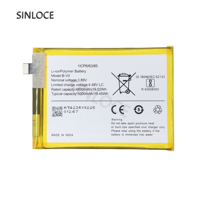 B-V0 4.48V 5000mAh High Quality Mobile Phone Battery for VIVO IQOO Z6 44W Original Lithium-ion Batteries