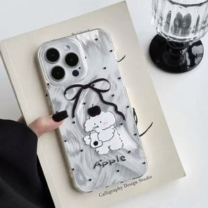 Funda de teléfono con patrón de gatito de silicona transparente plateada de la suerte de dibujos animados INS para <span class=keywords><strong>iPhone</strong></span> 15 <span class=keywords><strong>Pro</strong></span> <span class=keywords><strong>Max</strong></span> 14 13 <span class=keywords><strong>11</strong></span> 12 para Iphone15 - Product Image 5