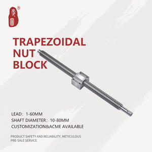 Écrou à vis trapézoïdale | Type de bloc large | Options en laiton/acier au carbone/plastique - Product Image 2