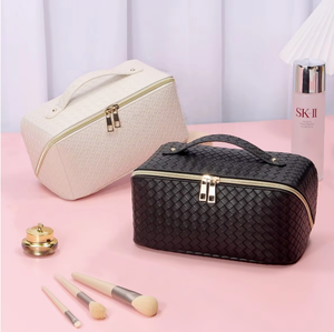 Mới đến công suất lớn phụ nữ mềm PU da không thấm nước Pouch trang điểm sang trọng Túi Quà Tặng vệ sinh cá nhân Pouch - Product Image 2