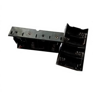 4 x D dimensioni <span class=keywords><strong>UM</strong></span>-1 celle portabatterie in plastica nera scatola portaoggetti 6V con supporto per cavo metallico de batterie batterie - Product Image 4