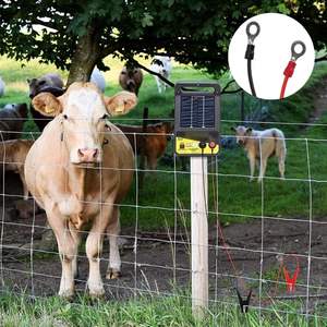 2-teilige Elektrozaun-Draht verbinder Sichere Kupfer-Elektrozaun-System clips Einfache Installation Verbindungs kabel - Product Image 2