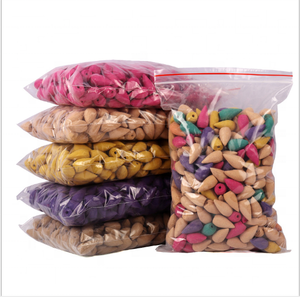 Lot de 100 Cônes d'Encens Naturels à Reflux, Parfum <span class=keywords><strong>Oud</strong></span> Aromatique, Bois de Santal, Bois d'Agar, en Forme de Tour, pour Usage Domestique - Product Image 1