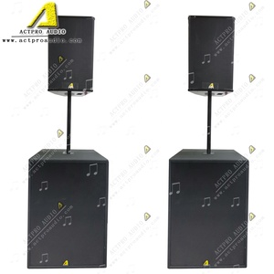 Système audio professionnel pour enceintes de sonorisation PA, équipement de mariage pour 50 à 500 personnes, moniteur PRO PS12 KR208 double 8 pouces Line Array - Product Image 6