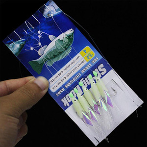 WEIHE 사비키 낚시 채비 야광 루어 훅 6개입 4호-<span class=keywords><strong>1</strong></span>/0호 - Product Image 5
