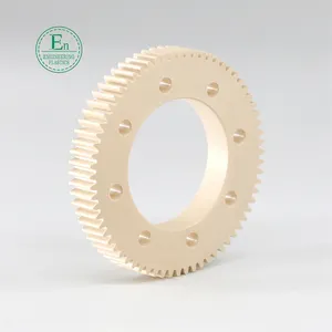 Plastic gear manufacturers supply high hardness wear resistant PEEK material plastic bevel gears