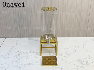 Onawei Distributeur commercial de boissons dorées en acier inoxydable <span class=keywords><strong>pour</strong></span> jus/<span class=keywords><strong>eau</strong></span>/café 3/6/9 litres de boisson fraîche refroidie à la glace de qualité alimentaire - Product Image 4