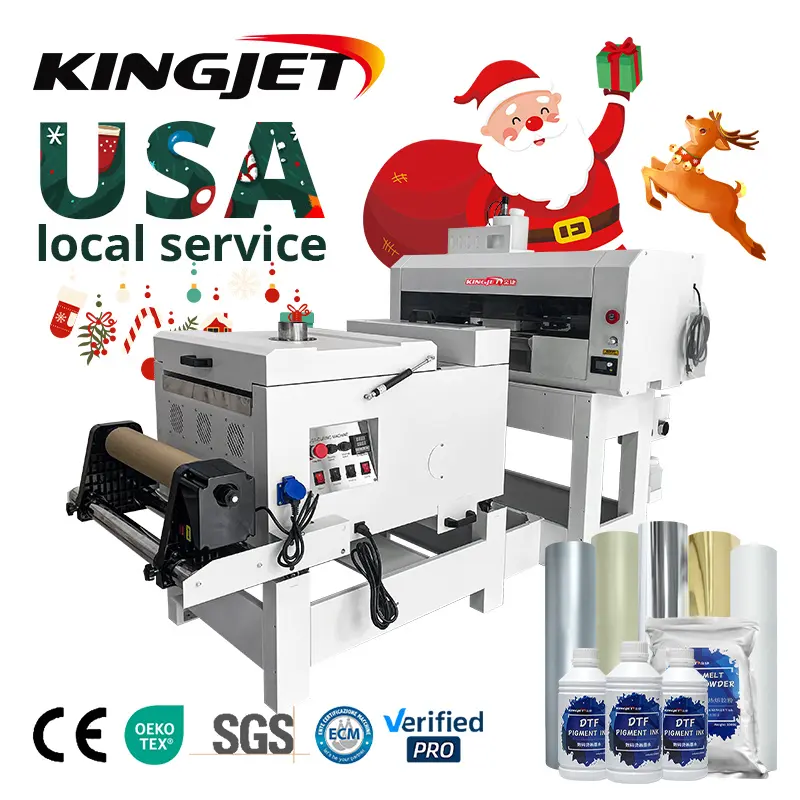 Kingjet L1800 kleine Haustier Film T-Shirt Textildruck maschine a3 DTF Impresora Drucker dtf Drucker mit Walze