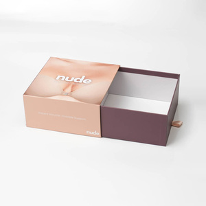 Cajas de Embalaje Rígidas de Cosméticos de Lujo con Logotipo Personalizado, Cajas de Regalo de Cartón Duro Reciclable con Cajón Deslizable - Product Image 2