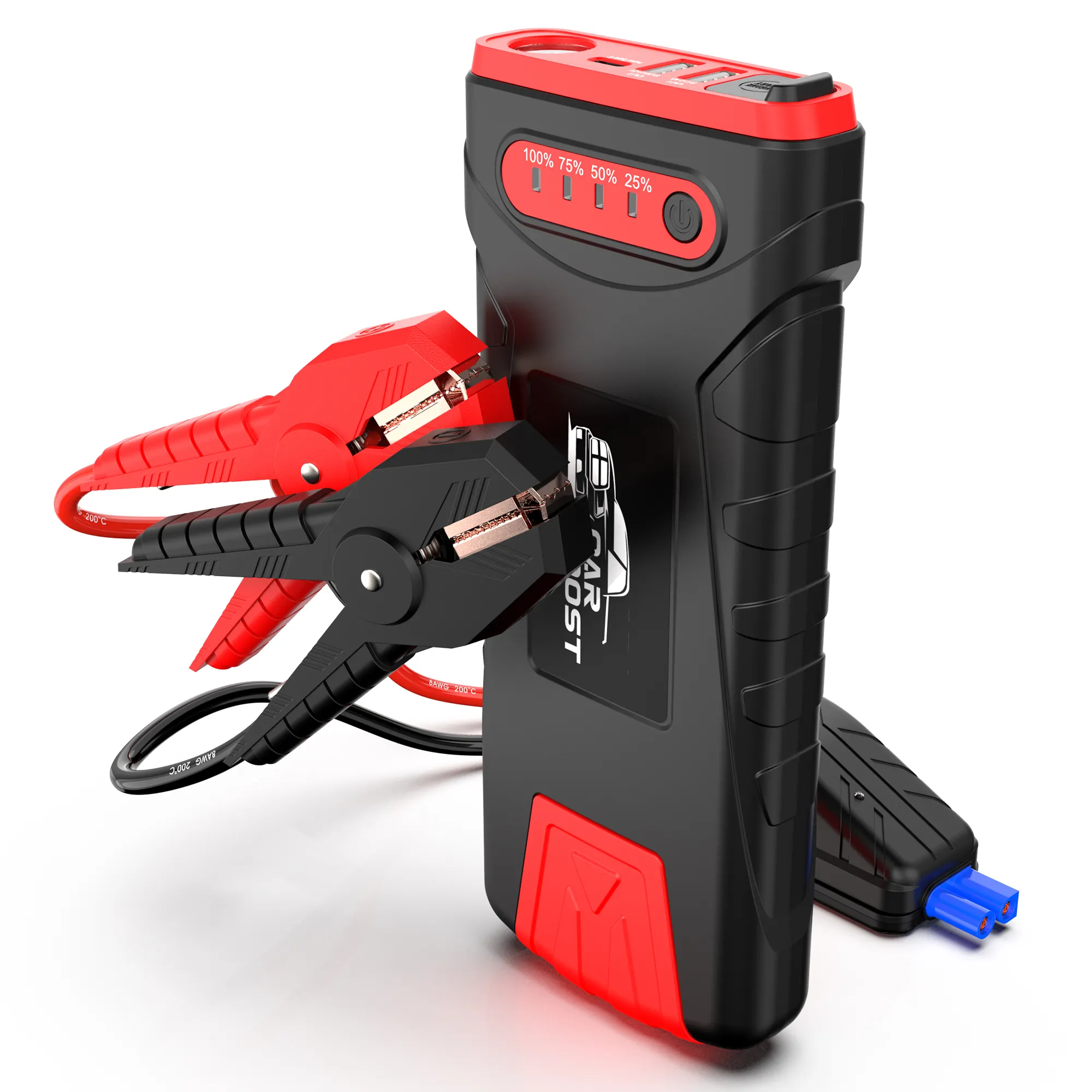 Kit di emergenza per auto con doppie porte USB 24000mAh 1000A auto start booster 12 24 volt car powerbank mini jump starter