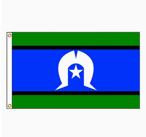 Drapeau national Torres-strait-islanders en polyester, 3x5 pieds, couleurs vives, résistant à la décoloration, avec œillets en laiton, pour l'extérieur, vente en gros - Product Image 1