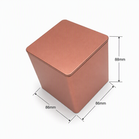 Boîte cadeau carrée en fer blanc pour chocolats avec couvercle séparé pour bonbons et confiseries, impression personnalisée, OEM, ODM, vente en gros, emballage en vrac