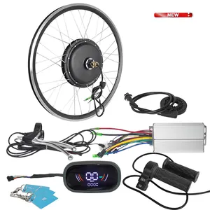 Mới Đến Ebike Kit 48V 1000W Không Chổi Than Rearless Hub Động Cơ Xe Đạp Điện Chuyển Đổi Kit Với Yc14 Hiển Thị Đầy Màu Sắc