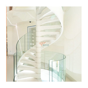 <span class=keywords><strong>Escalier</strong></span> en bois de chêne sur mesure, <span class=keywords><strong>escalier</strong></span> en spirale hélicoïdal en métal - Product Image 6