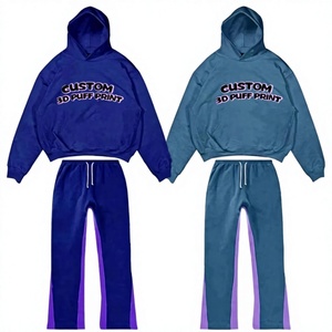 Conjunto Deportivo Personalizado en 3D para Adultos Unisex, Estilo Casual, Color Sólido, Corte Regular, Bolsillos Laterales, Cordón Ajustable, 100% - Product Image 2