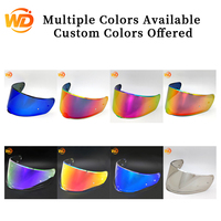 Nouvelle visière de casque de moto intégral FF801/FF397/FF813, lentille interchangeable multicolore, protection UV, PC résistant aux rayures