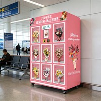 Máquina Expendedora Automática de Ramos de Flores Frescas para Metro, Hoteles y Restaurantes