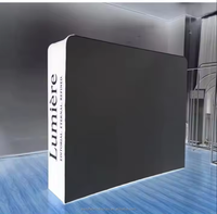Support de toile de fond 3D pour photomaton, écran personnalisé, cadre en aluminium portable avec tissu tendu