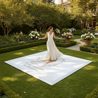 Plancher de danse portable de haute qualité 46,4 cm * 46,4 cm 30,48 * 30,48 cm pour mariages et événements.