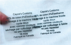 On Tagless <b>Labels</b>, Wholesale Flexible Neck Size Wash Care <b>Label</b> Heat Transfer <b>Clothes</b> Tags Custom Printed Logo Clothing <b>Iron</b> - Product Image 2