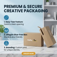 Boîte d'expédition en carton ondulé réutilisable avec logo personnalisé - Boîte d'expédition écologique en carton avec bande auto-adhésive pour le commerce électronique