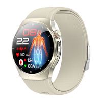 Montre connectée ERON TK68 avec pompe à air, ECG, HRV, SOS, analyse cardiaque IA, tension artérielle, suivi d'activité, montre connectée sport pour hommes et femmes