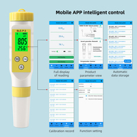 Testeur de pH/température intelligent Bluetooth 2 en 1, compensation automatique de la température, testeur BLE-P-3 alimenté par une application mobile