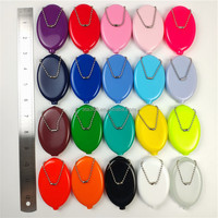 Porte-Monnaie en Caoutchouc, Porte-clés, Impression Personnalisée, Petit Porte-Monnaie en PVC, Porte-clés en Silicone Rond, Mini Étui à Monnaie pour Enfants