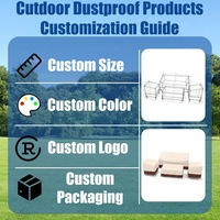 Housses de protection pour mobilier de patio imperméables, anti-poussière, durables et écologiques, pour tables et chaises de salle à manger d'extérieur, avec fermeture à cordon, 600D