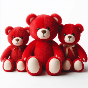 Personalizzato grazioso orsacchiotto rosso di san valentino animale di <span class=keywords><strong>peluche</strong></span> di <span class=keywords><strong>grandi</strong></span> dimensioni per fidanzata - Product Image 5