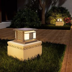 Newly Designed Outdoor Gate Pillar <b>Lights</b> IP65 Waterproof <b>LED</b> Landscape Solar Courtyard <b>Lights</b> with <b>Light</b> <b>Sensor</b> 5-Year Warranty - Product Image 4