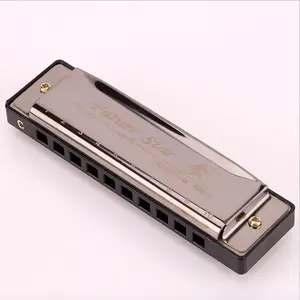 Hot selling Gold Copper Core 10 Hole 24 Hole Children's Educational Harmonica for Kids