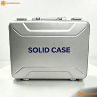 Valise rigide en aluminium sur mesure de grande taille, de luxe, pour le transport d'outils, avec doublure en nylon pour un transport durable