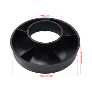 Anneau réducteur universel en caoutchouc 150 mm (6 po) pour filtre à air vers adaptateur d'admission 89 mm/76 mm, raccord de modification en caoutchouc de qualité supérieure AFC-002-BK - Product Image 6