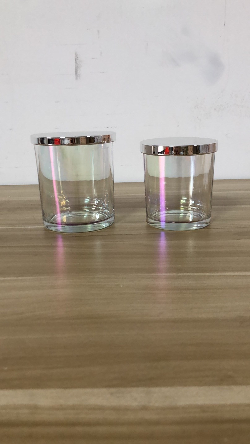 Clear jar + silver lid