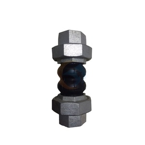 Raccord fileté forgé galvanisé haute pression à double sphère avec joint d'expansion en caoutchouc, résistant aux produits chimiques et à la corrosion - Product Image 1