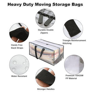 Bolsas de Almacenamiento Extra Grandes, Plegables, Ecológicas, de Polipropileno Resistente, con Asas Fuertes y Cierres, para Sala de Estar - Product Image 4